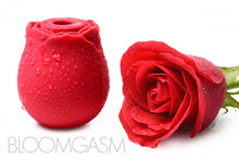Load image into Gallery viewer, Inmi Bloomgasm Wild Rose 10x Silicone Rechargeable Clit Stimulator with Suction