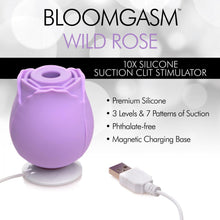Load image into Gallery viewer, Inmi Bloomgasm Rose 10x Silicone Rechargeable Clitoral Stimulator