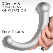 Load image into Gallery viewer, 10X Vibra - Vibrating Silicone Dual-Ended Dildo (Silver)
