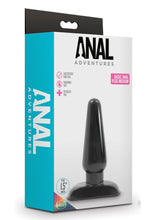 Load image into Gallery viewer, Anal Adventures Basic Anal Plug - Black - Medium