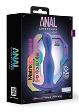 Load image into Gallery viewer, Anal Adventures Matrix Odyssey Prostate Silicone Rechargeable Stimulator - Space Age - Blue
