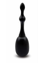 Load image into Gallery viewer, Aquaclean 150ml One Way Valve Douche with Anal Bead Nozzle - Black