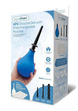 Load image into Gallery viewer, Aquaclean 220ml Douche with Interchangeable Nozzle - Black/Blue - 4 Piece