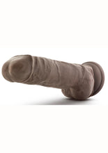 Load image into Gallery viewer, Au Naturel Big Boy Dildo with Balls - Chocolate - 10in