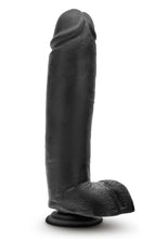 Load image into Gallery viewer, Au Naturel Bold Huge Dildo with Suction Cup - Black/Chocolate - 10.5in