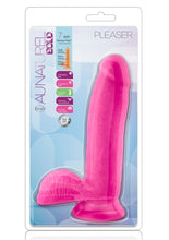 Load image into Gallery viewer, Au Naturel Bold Pleaser Dildo with Suction Cup - Pink - 7in