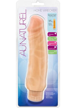 Load image into Gallery viewer, Au Naturel Home Wrecker Vibrating Dildo - Flesh/Vanilla - 9in