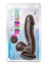 Load image into Gallery viewer, Au Naturel Troy Dildo - Chocolate - 6in