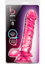Load image into Gallery viewer, B Yours Basic 8 Dildo with Balls - Pink - 9in