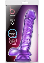Load image into Gallery viewer, B Yours Basic 8 Dildo with Balls - Purple - 9in