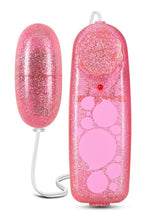Load image into Gallery viewer, B Yours Glitter Power Bullet Vibrator with Remote Control - Pink
