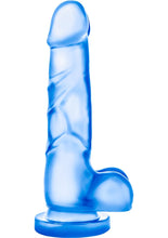 Load image into Gallery viewer, B Yours Sweet N' Hard 4 Dildo with Balls - Blue - 7.75in