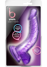 Load image into Gallery viewer, B Yours Sweet N' Hard 7 Dildo with Balls - Purple - 8in