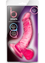 Load image into Gallery viewer, B Yours Sweet N' Hard 8 Dildo with Balls - Pink - 6.5in