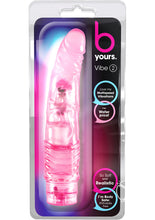 Load image into Gallery viewer, B Yours Vibe 2 Vibrating Dildo - Pink - 9in