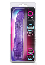 Load image into Gallery viewer, B Yours Vibe 2 Vibrating Dildo - Purple - 9in