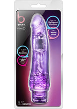 Load image into Gallery viewer, B Yours Vibe 7 Vibrating Dildo - Purple - 8.5in