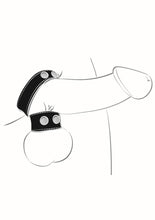 Load image into Gallery viewer, Ballgear Pu Leather Cock Strap with Iron Ball Stretcher