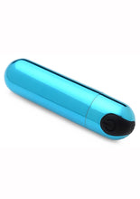 Load image into Gallery viewer, Bang! 10x Vibrating Metallic Rechargeable Bullet Vibrator - Blue