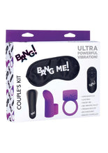Load image into Gallery viewer, Bang! Couple's Love Ring Kit - Purple - Set Of 4