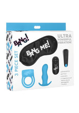 Load image into Gallery viewer, Bang! Duo Blast Plug and Cock Ring Kit - Blue - Set Of 4