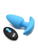 Load image into Gallery viewer, Bang Rotating Vibra Plug W/Remote Blu