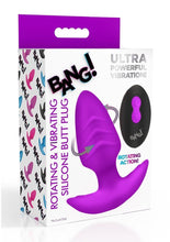 Load image into Gallery viewer, Bang Rotating Vibra Plug W/Remote Prp