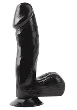 Load image into Gallery viewer, Basix Rubber Works 6.5in Dong with Suction Cup Waterproof - Black