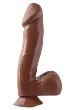 Load image into Gallery viewer, Basix Rubber Works 6.5in Dong with Suction Cup Waterproof - Caramel