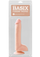 Load image into Gallery viewer, Basix Rubber Works Dong with Suction Cup - Vanilla - 8in