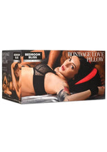Load image into Gallery viewer, Bedroom Bliss Bondage Love Pillow - Black/Red