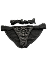 Load image into Gallery viewer, Bedroom Bliss Jolie Strap-On Panty Harness and Garter - Black - Large