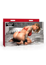 Load image into Gallery viewer, Bedroom Bliss Wrist to Ankle Restraints - Black
