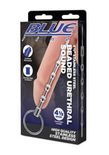 Load image into Gallery viewer, Blue Line Beaded Urethral Sound 4.5in - Stainless - Steel