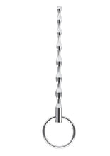 Load image into Gallery viewer, Blue Line Ribbed Urethral Sound 4.25in - Stainless - Steel