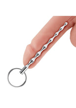 Load image into Gallery viewer, Blue Line Ribbed Urethral Sound 4.25in - Stainless