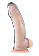 Load image into Gallery viewer, Blue Line Transparent Penis Enhancing Sleeve Extension