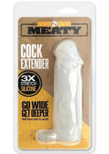 Load image into Gallery viewer, Boneyard Meaty 3x Stretch Silicone Penis Extender - Clear - 6.5in