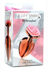 Load image into Gallery viewer, Booty Sparks Aluminum Anal Plug - Pink/Rose Gold - Large