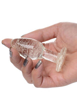 Load image into Gallery viewer, Booty Sparks Glow In The Dark Glass Anal Plug