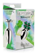 Load image into Gallery viewer, Booty Sparks Lucky Clover Gem Small Anal Plug - Green - Small
