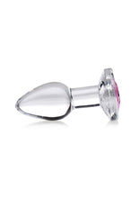 Load image into Gallery viewer, Booty Sparks Pink Gem Glass Anal Plug