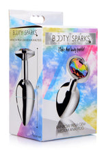 Load image into Gallery viewer, Booty Sparks Rainbow Prism Gem Anal Plug - Multicolor - Medium