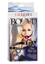 Load image into Gallery viewer, Bound By Diamonds Open Ring Gag - Black