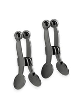 Load image into Gallery viewer, Bound Nipple Clamps C1 - Gray/Grey/Gun Metal/Metal