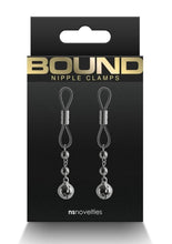 Load image into Gallery viewer, Bound Nipple Clamps D1 - Gray/Grey/Gun Metal/Metal