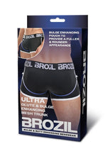 Load image into Gallery viewer, Brozil Ultra Glute and Bulge Enhancing Mesh Trunk - Black - Medium/Small