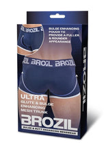 Load image into Gallery viewer, Brozil Ultra Glute and Bulge Enhancing Mesh Trunk - Blue/Navy Blue - Medium/Small