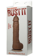 Load image into Gallery viewer, Bust It Squirting Dildo - Chocolate - 8.5in