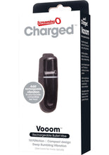 Load image into Gallery viewer, Charged Vooom Rechargeable Waterproof Bullet Vibrator - Black